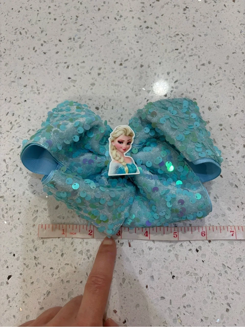 Disney Princess & Trolls Kids Hair Bow Set - Blue, Teal, Pink